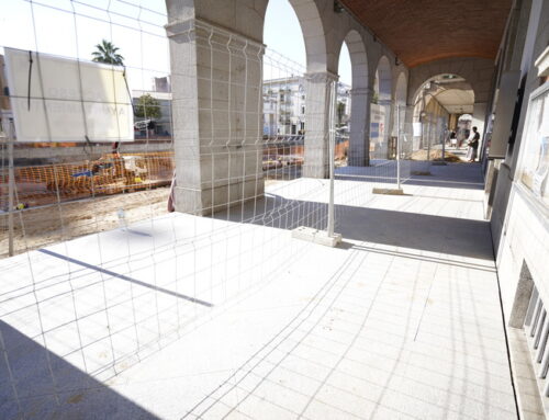 Comienzan los trabajos de pavimentación de la Plaza de España de Don Benito