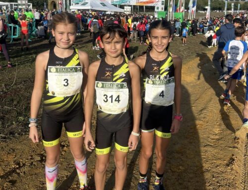 Blanca Rivera, del Club Triatlón Don Benito, consigue el quinto puesto en el Cross Internacional de Itálica