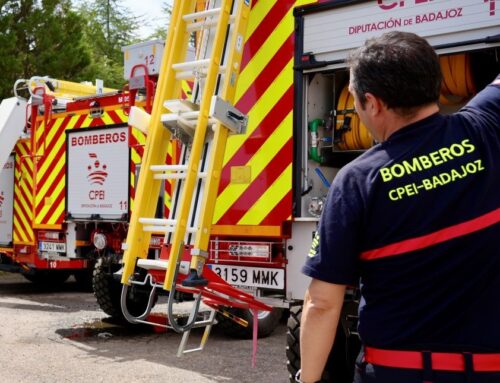 Herida grave una mujer por el incendio de un vehículo en Zalamea